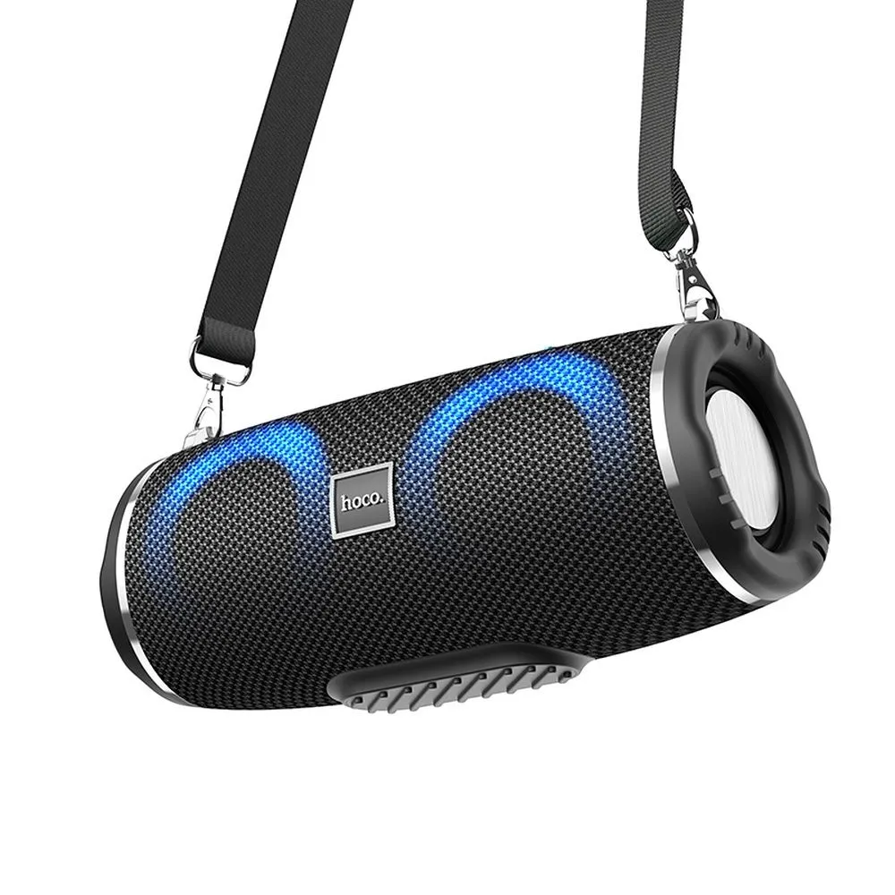 Cassa Portatile Bluetooth HOCO HC12, 10W, RGB, Impermeabile, Nera - immagine 1