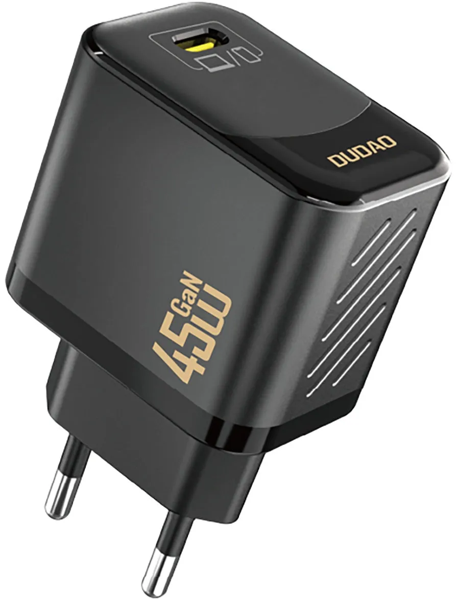Caricabatterie Rete Dudao A28, 45W, 3A, 1 x USB-C, Nero - immagine 1