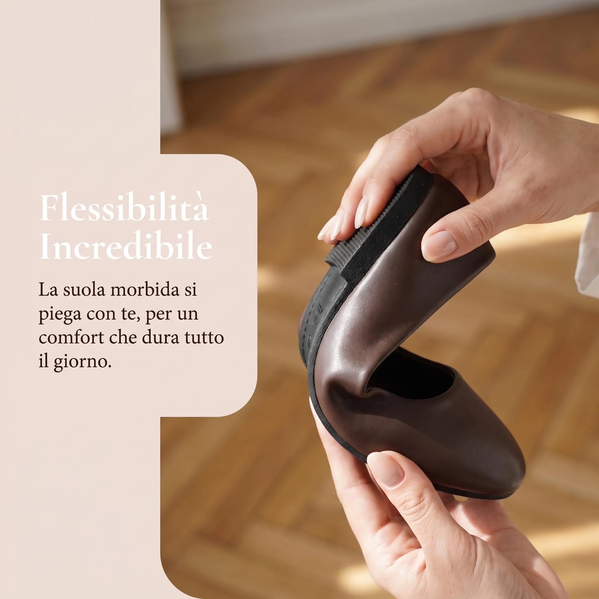 GLAMORA Ballerine Donna Scarpe Basse Punta Tonda Pelle Sintetica Comode Eleganti Manoletina Ballerina Classica Slip On Suola Flessibile Leggere Morbide Calzata Piccola - immagine 5