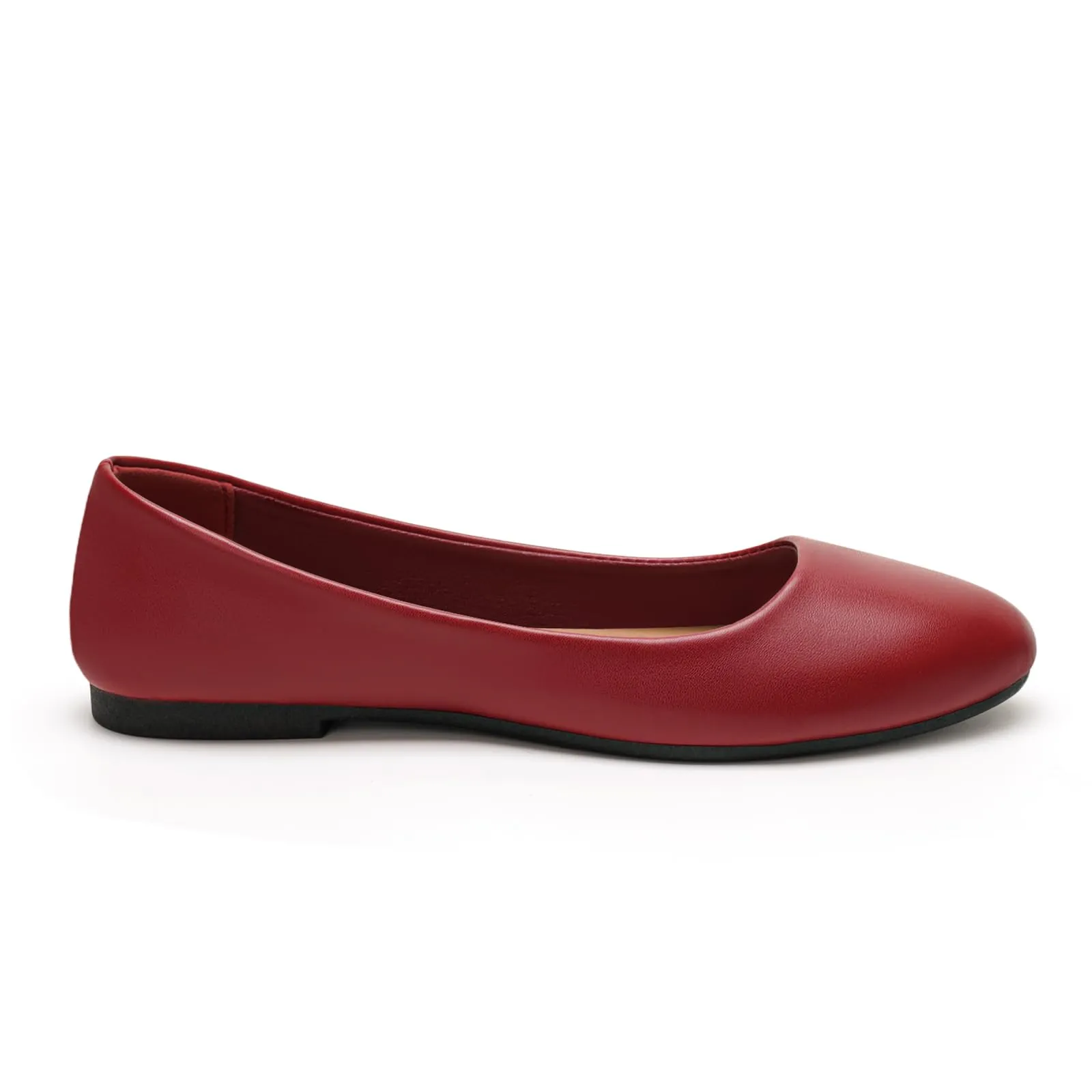GLAMORA Ballerine Donna Scarpe Basse Punta Tonda Pelle Sintetica Comode Eleganti Manoletina Ballerina Classica Slip On Suola Flessibile Leggere Morbide Calzata Piccola - immagine 3