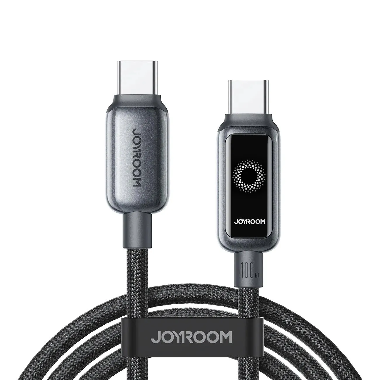 Cavo Dati e Ricarica USB-C - USB-C Joyroom S-A55 StarFlight Display, 100W, 1.2m, Nero - immagine 1