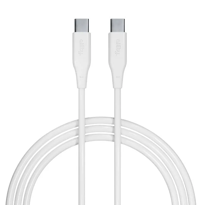 Cavo Dati e Ricarica USB-C - USB-C Allity. AUC-02, 100W, 2m, Bianco - immagine 1