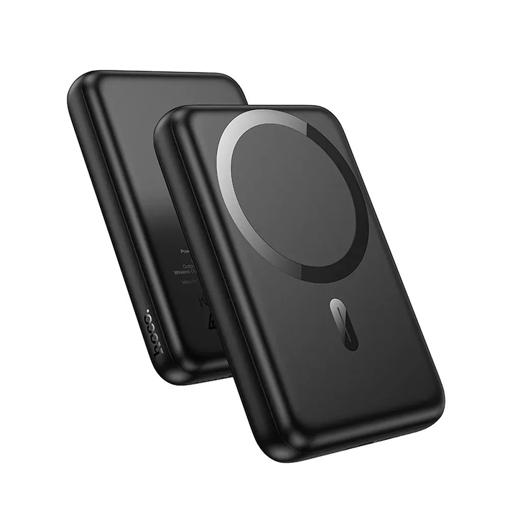 Batteria Esterna Wireless HOCO J141, 10000mAh, 20W, PD + FQI, 1 x QI - 1 x USB-C, Nera - immagine 1