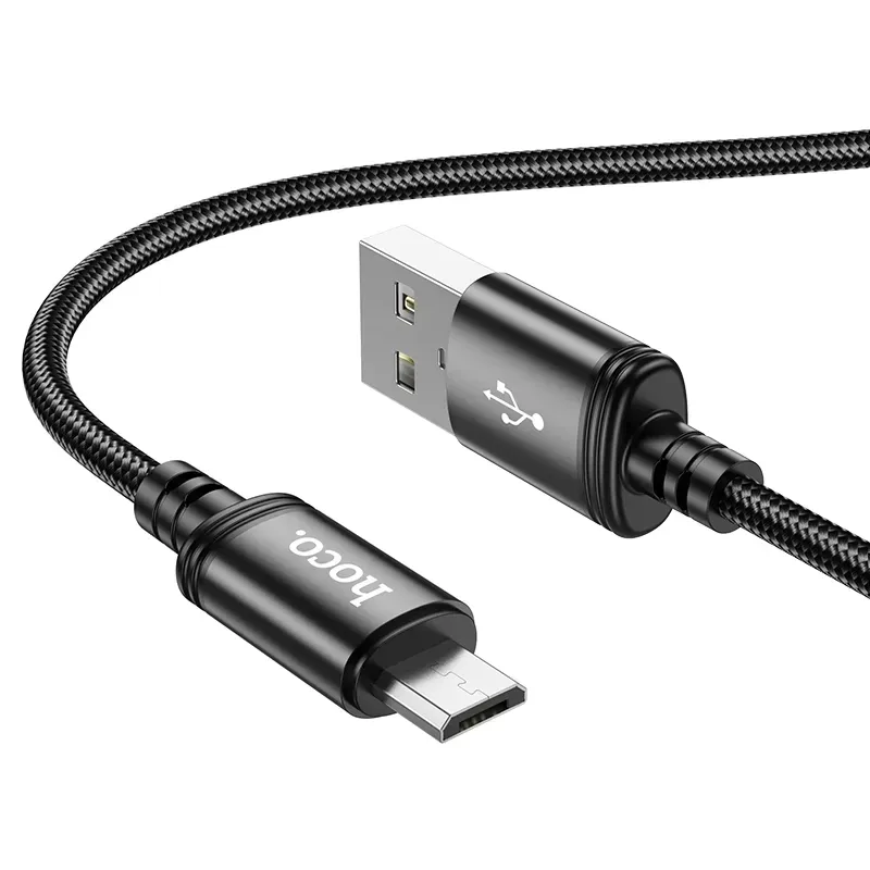 Cavo Dati e Ricarica USB-A - microUSB HOCO X89, 18W, 1m, Nero - immagine 1