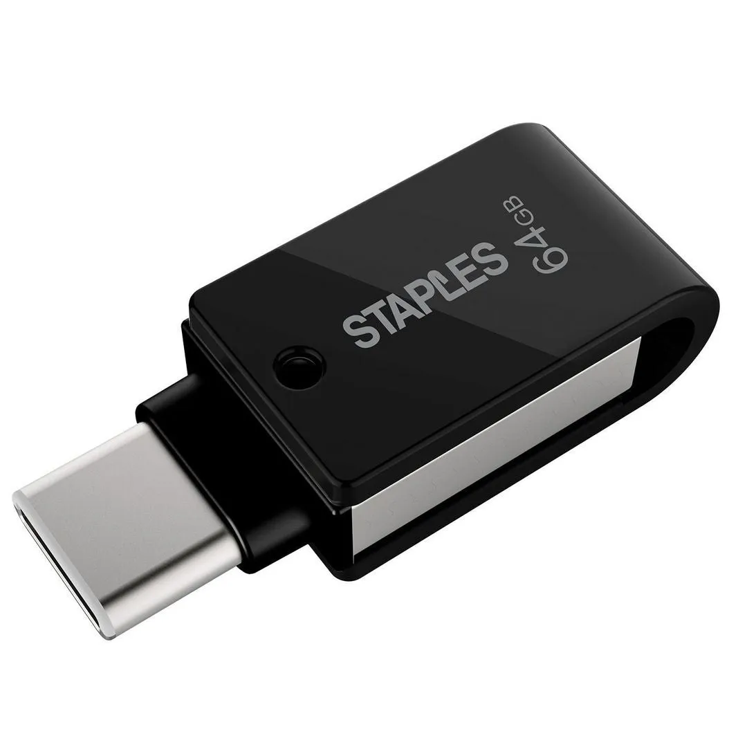 Memoria Esterna USB-A 3.1 / USB-C Staples K23, 64Gb EKMMD64GK233CST - immagine 1