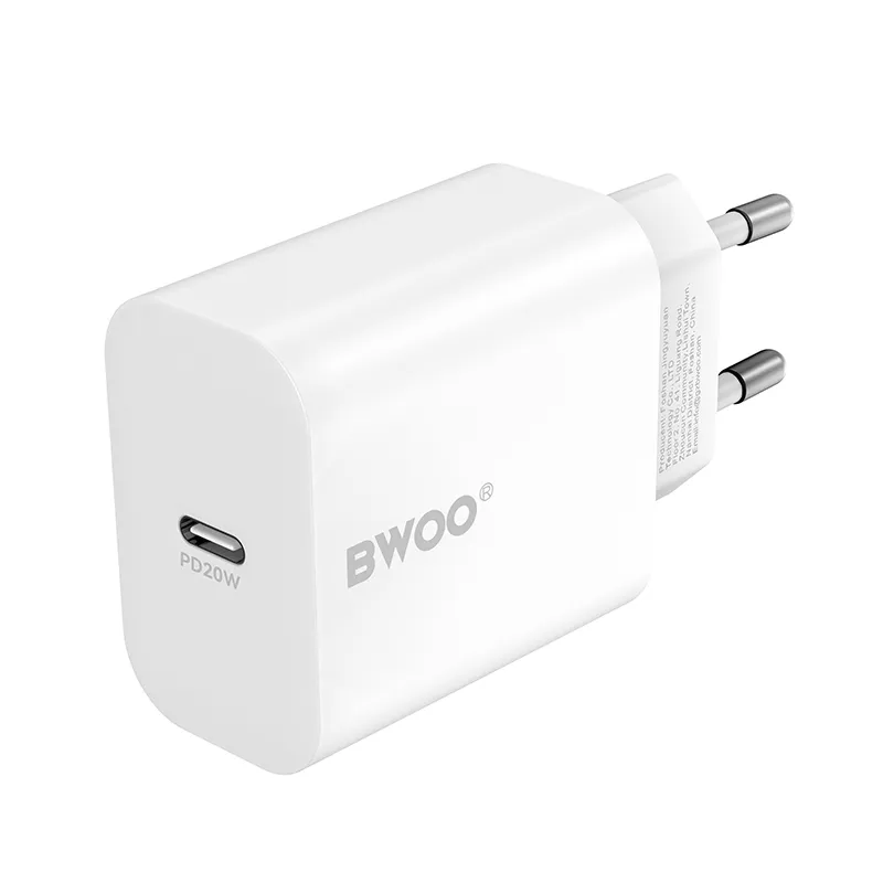 Caricabatterie Rete BWOO CDA233, 20W, 3A, 1 x USB-C, Bianco - immagine 1