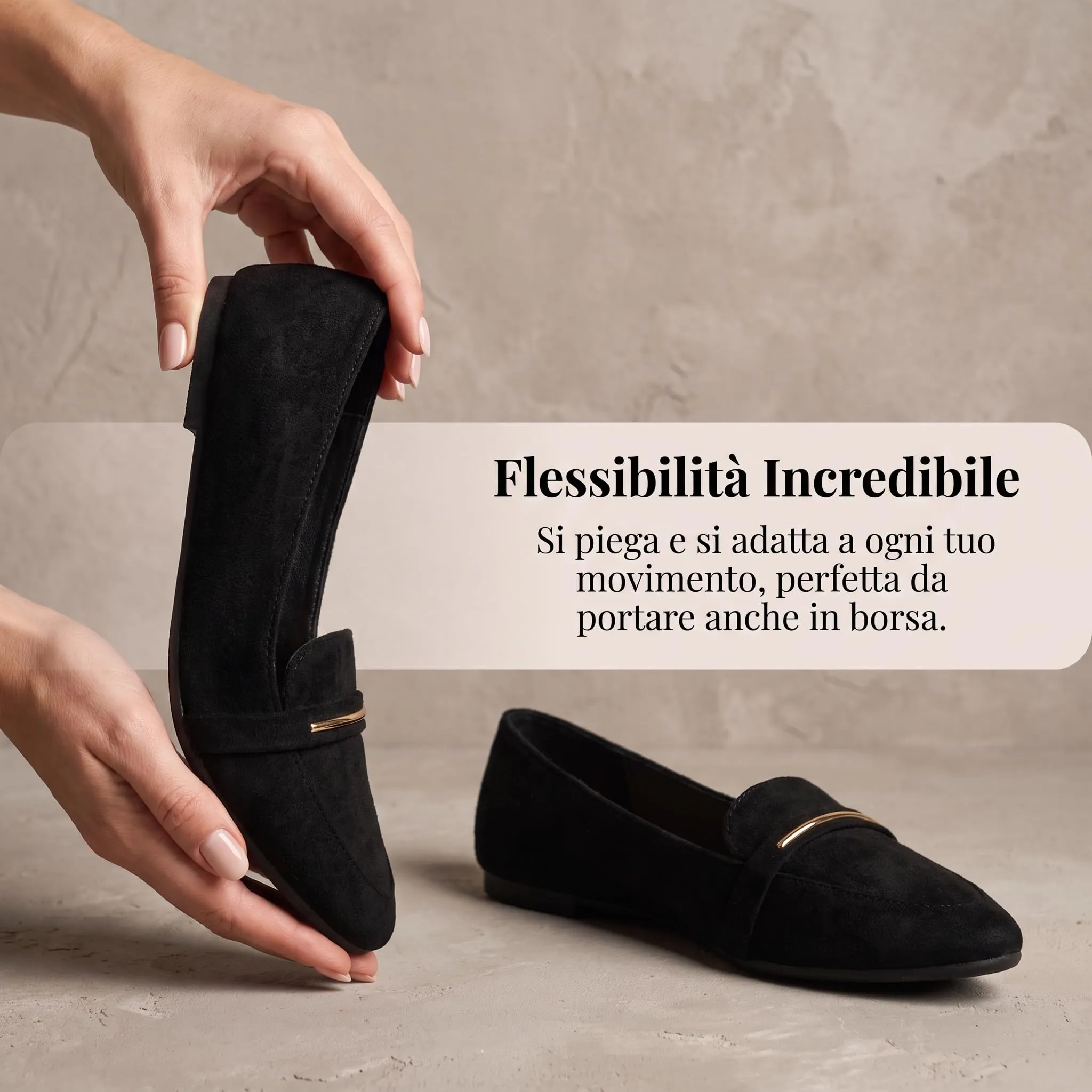 GLAMORA Mocassini Donna Eleganti, Scarpe Basse Slip On con Dettaglio Metallico, Mocassino Classico Comodo, Punta Affusolata, Suola Antiscivolo, Scarpe Casual per Ufficio, Lavoro e Tempo Libero - immagine 4