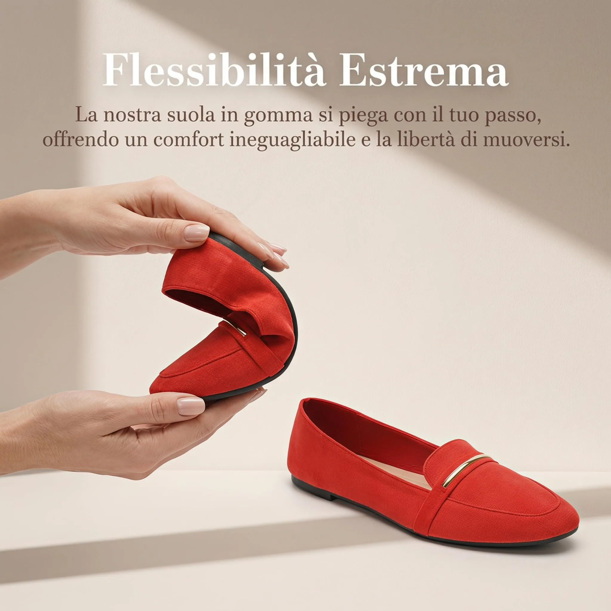 GLAMORA Mocassini Donna Eleganti, Scarpe Basse Slip On con Dettaglio Metallico, Mocassino Classico Comodo, Punta Affusolata, Suola Antiscivolo, Scarpe Casual per Ufficio, Lavoro e Tempo Libero - immagine 7