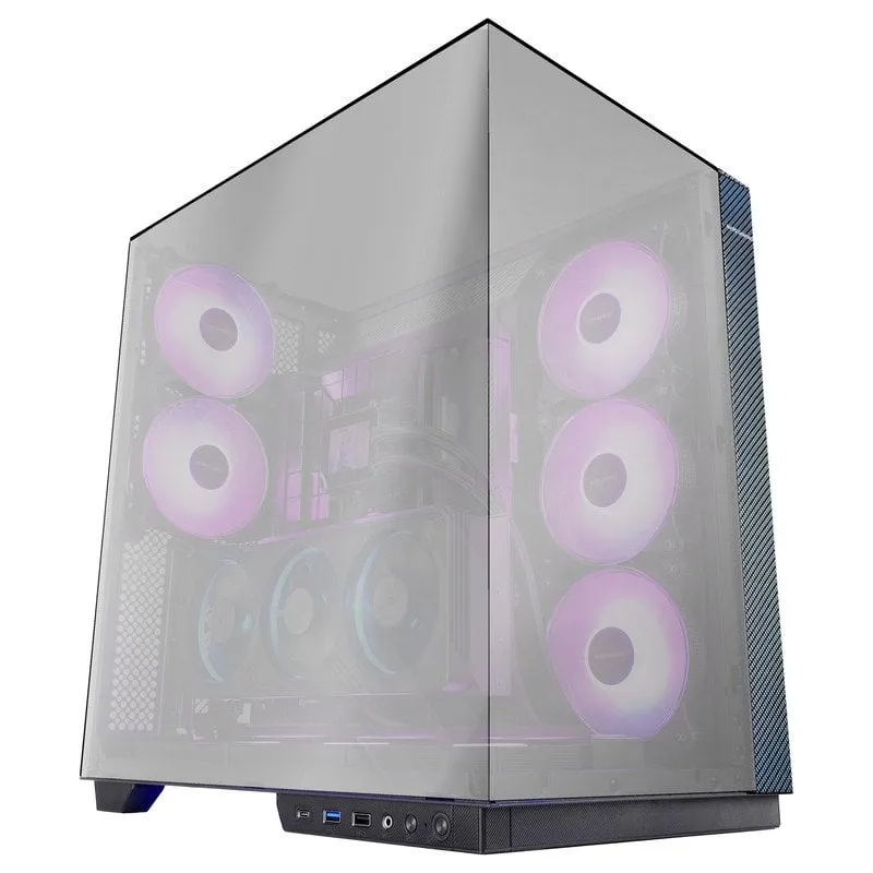 Mars Gaming Mc-3gf Triple ATX Tower Vetro cromato 2 Argb 120mm Ventole Usb-c Nero - immagine 1