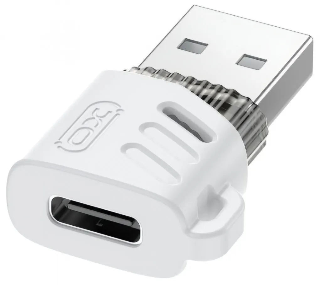 Adattatore Dati e Ricarica USB-C - USB-A XO Design NB256D, Bianco - immagine 1