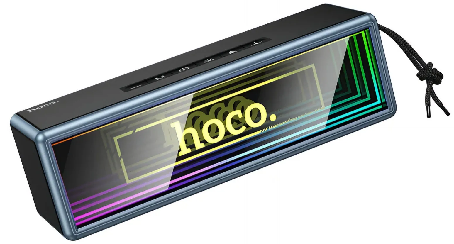 Cassa Portatile Bluetooth HOCO HC40, 2 x 10W, TWS, RGB, Nera - immagine 1