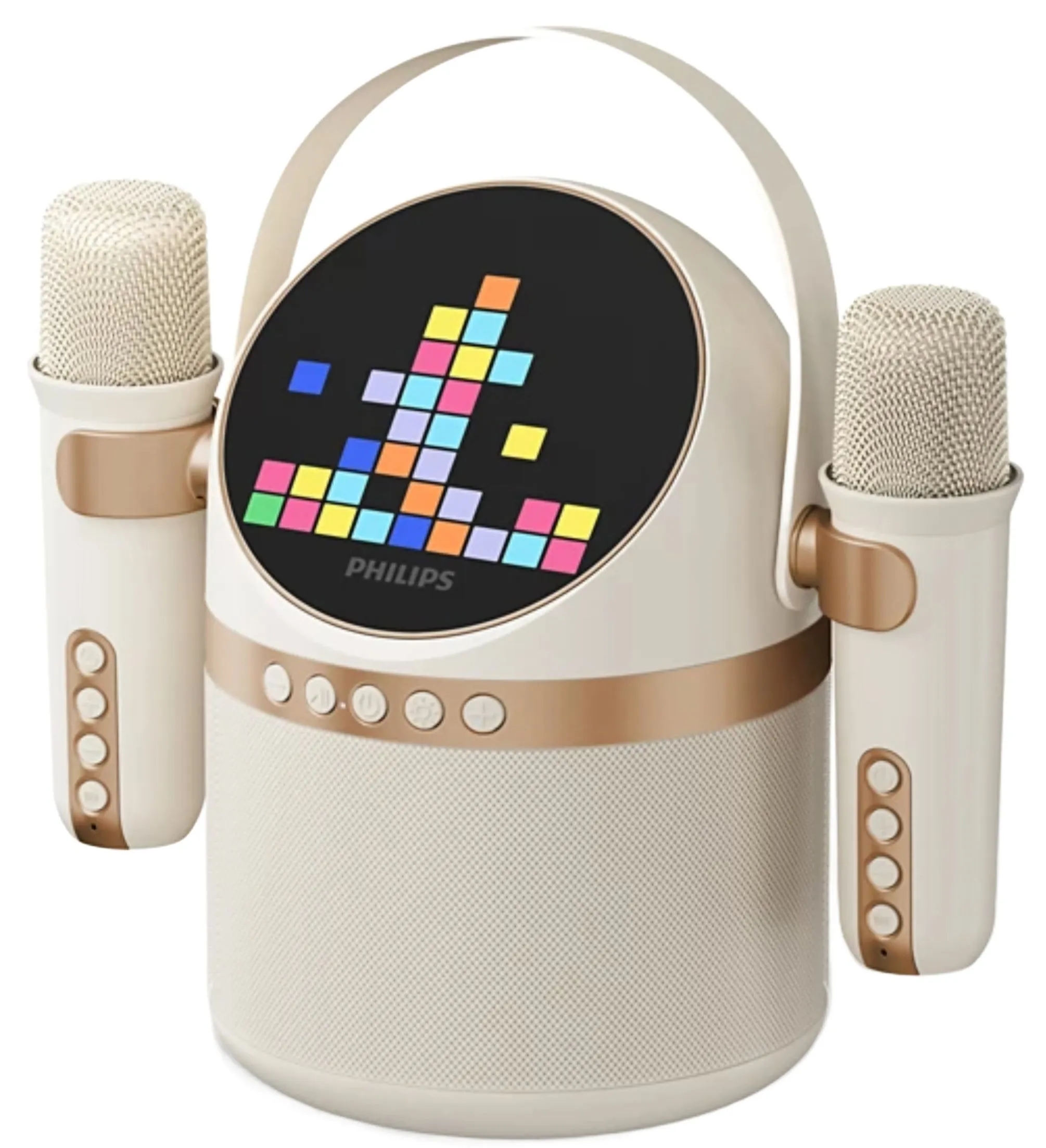 Cassa Portatile Bluetooth Philips, 10W, Karaoke, Beige TAS2509WT/00 - immagine 1