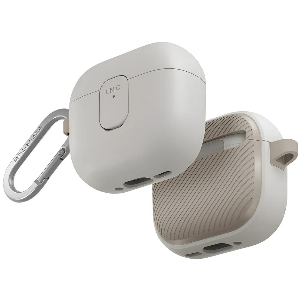 Custodia UNIQ Clyde per Apple AirPods 4, Grigio Beige - immagine 1