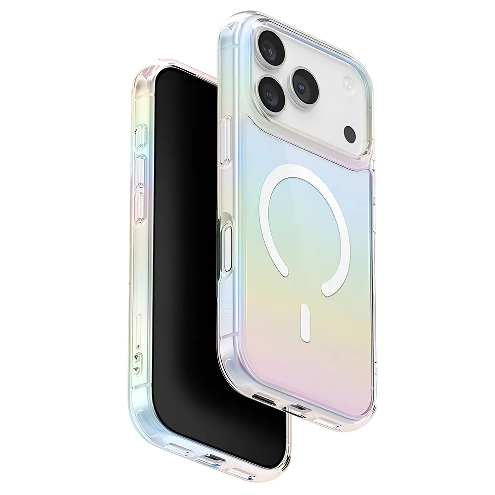 Custodia MagSafe per Apple iPhone 17 Pro, UNIQ, Iridescia MagClick, Multicolore - immagine 1
