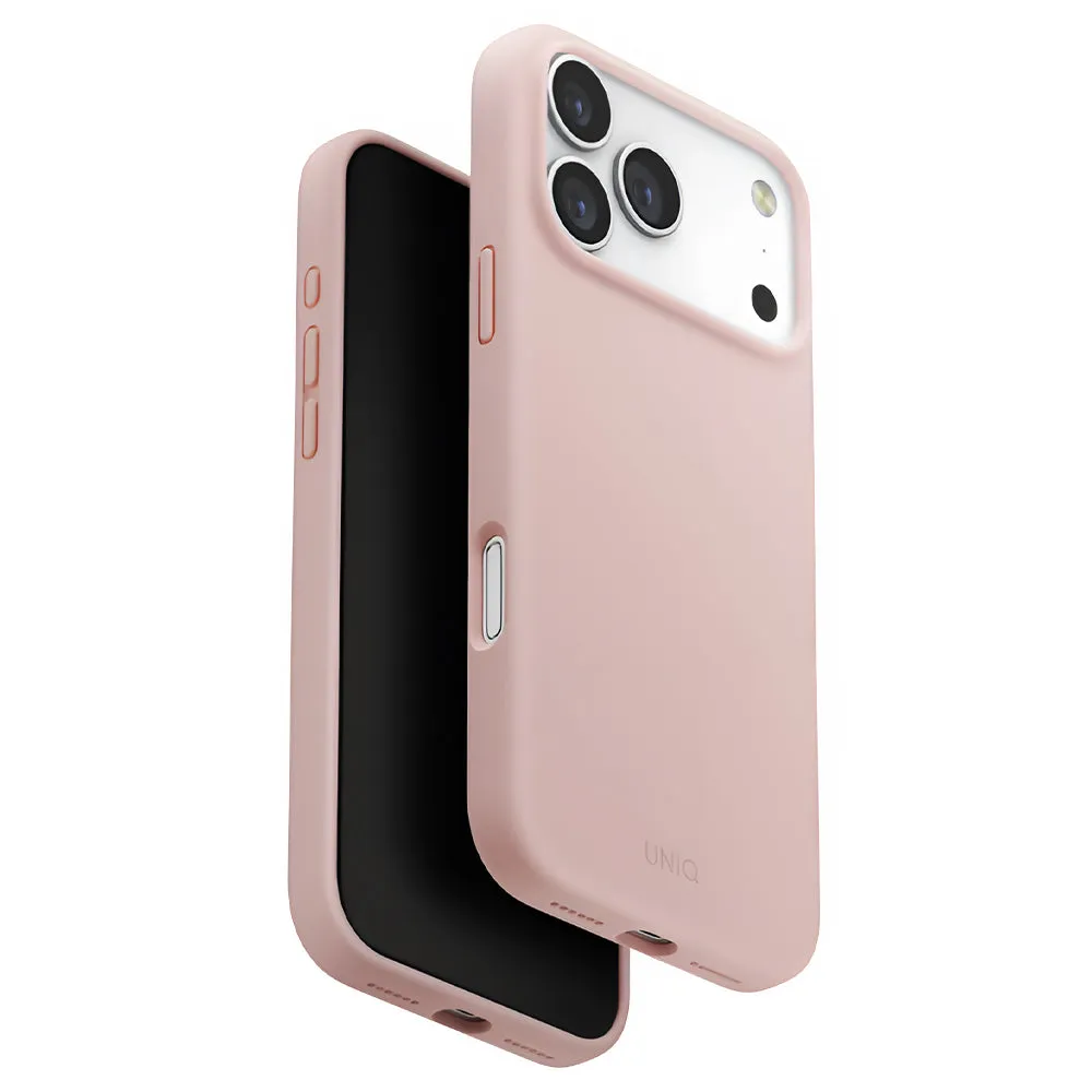Custodia MagSafe per Apple iPhone 17 Pro Max, UNIQ, Lino MagClick, Rosa - immagine 1