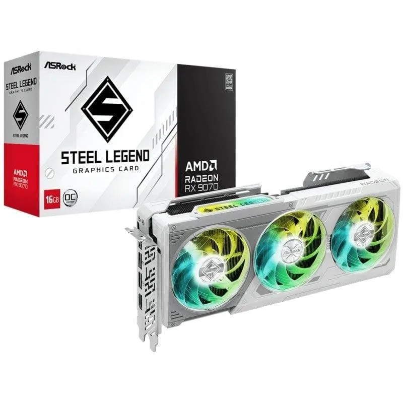 Scheda Grafica ASRock Radeon RX 9070 OC 16GB GDDR6 FSR 4 - immagine 1