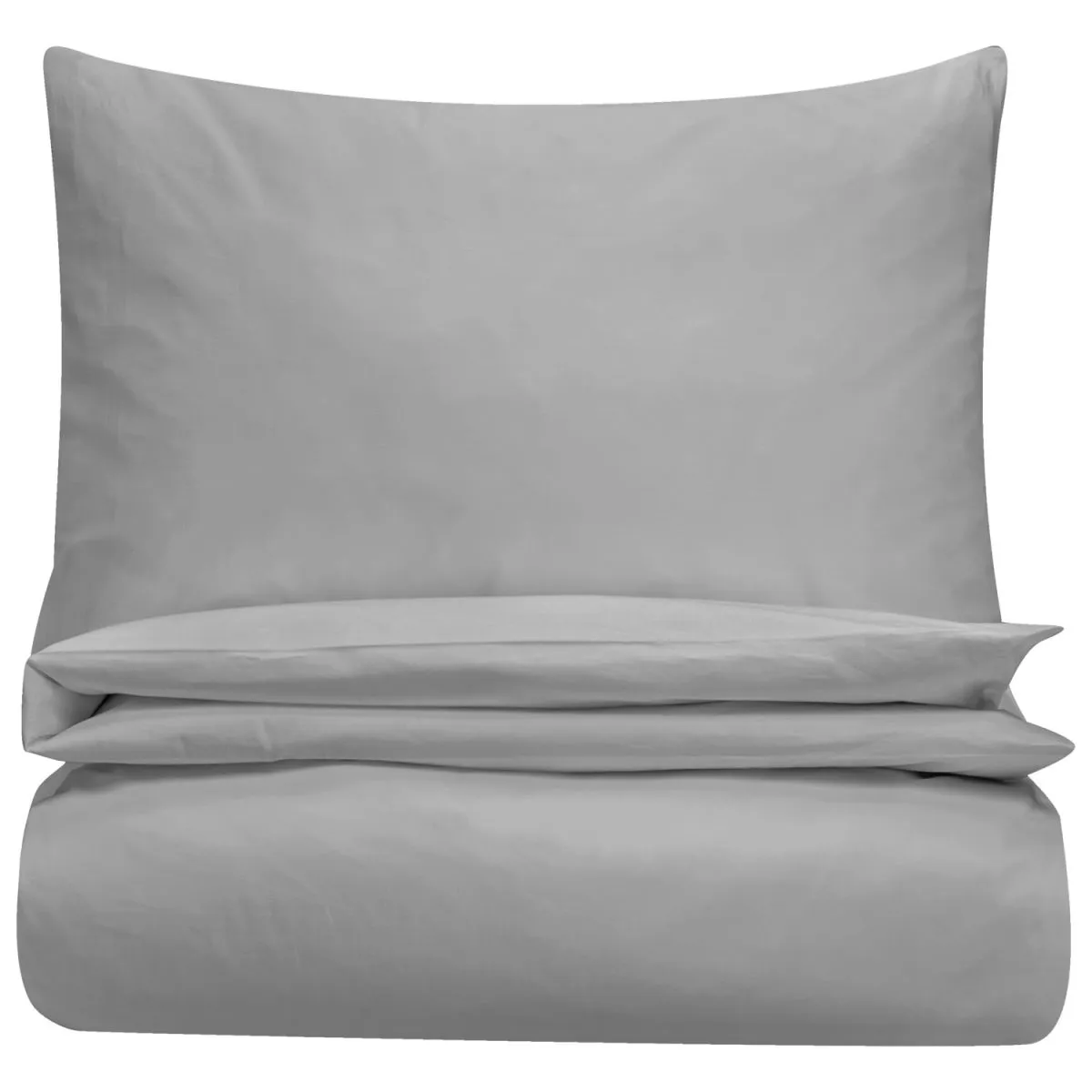ERWIN M. Set copripiumino e federa Scalea; 135x200 cm (LxL), 80x80 cm (LxL); grigio - immagine 1