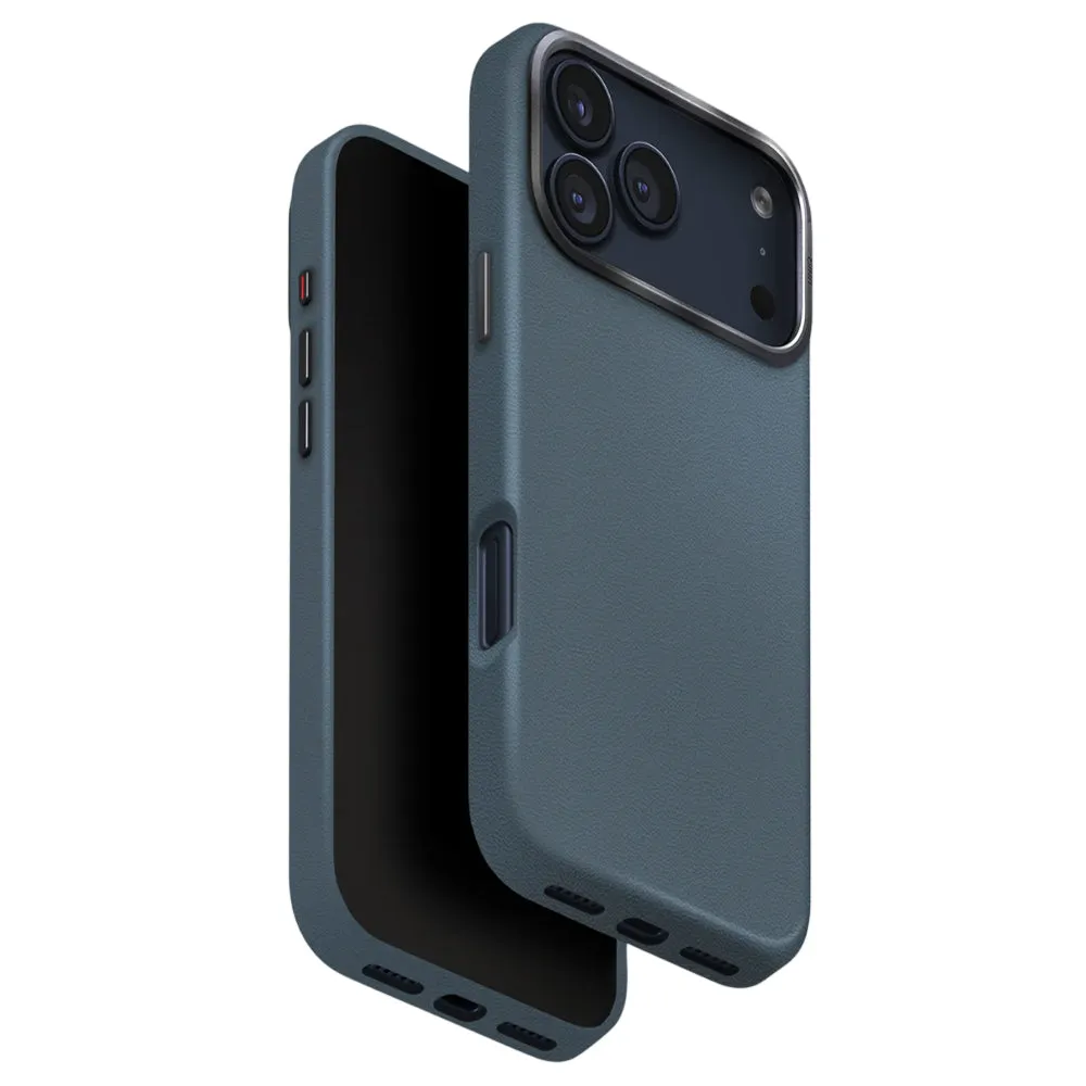Custodia per Apple iPhone 17 Pro Max, UNIQ, Lyden Leatherette, Blu - immagine 1