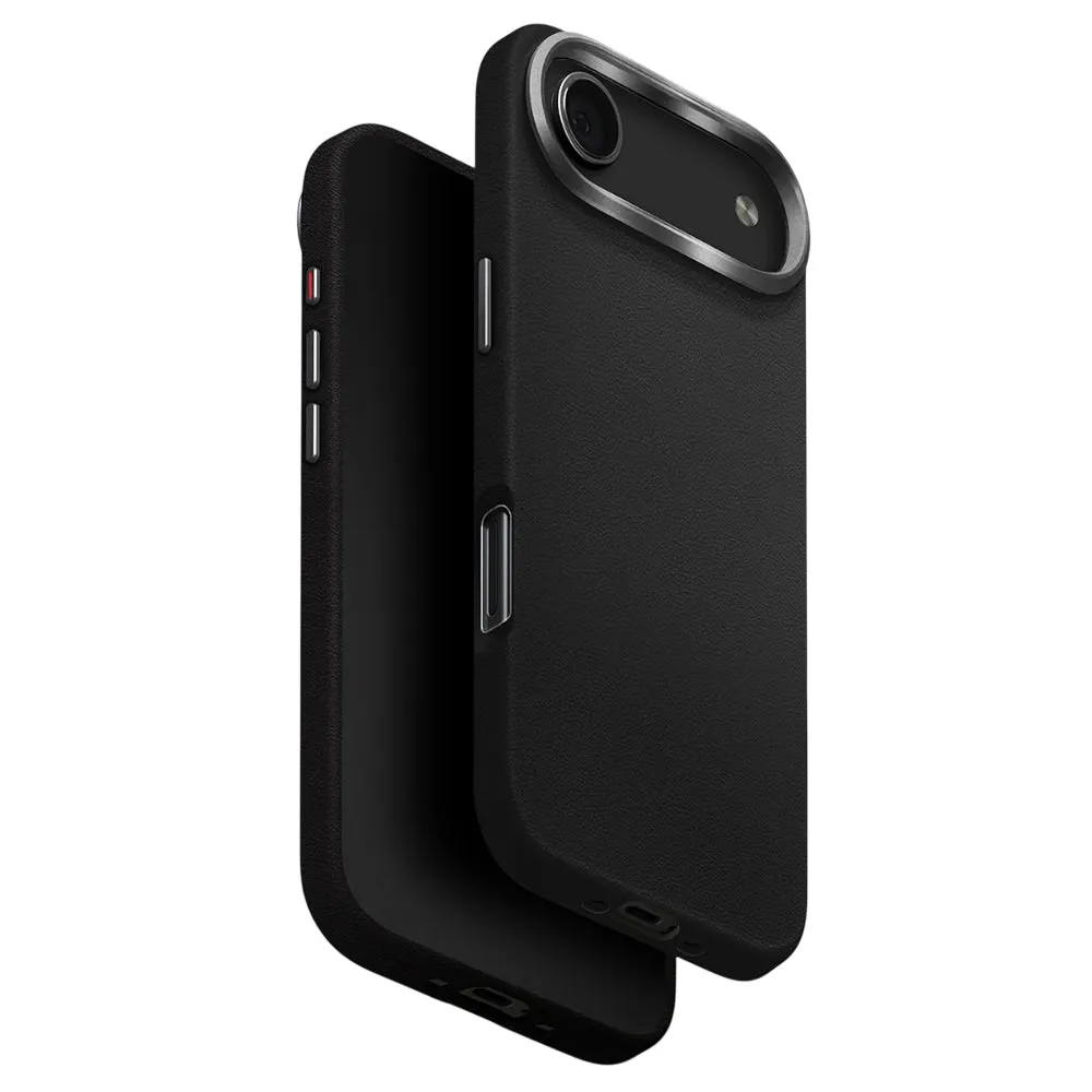 Custodia per Apple iPhone 17 Air, UNIQ, Lyden Leatherette, Nera - immagine 1