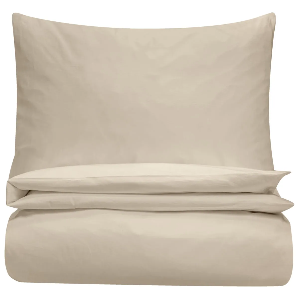 ERWIN M. Set copripiumino e federa Scalea; 140x200 cm (LxL), 70x90 cm (LxL); beige - immagine 1