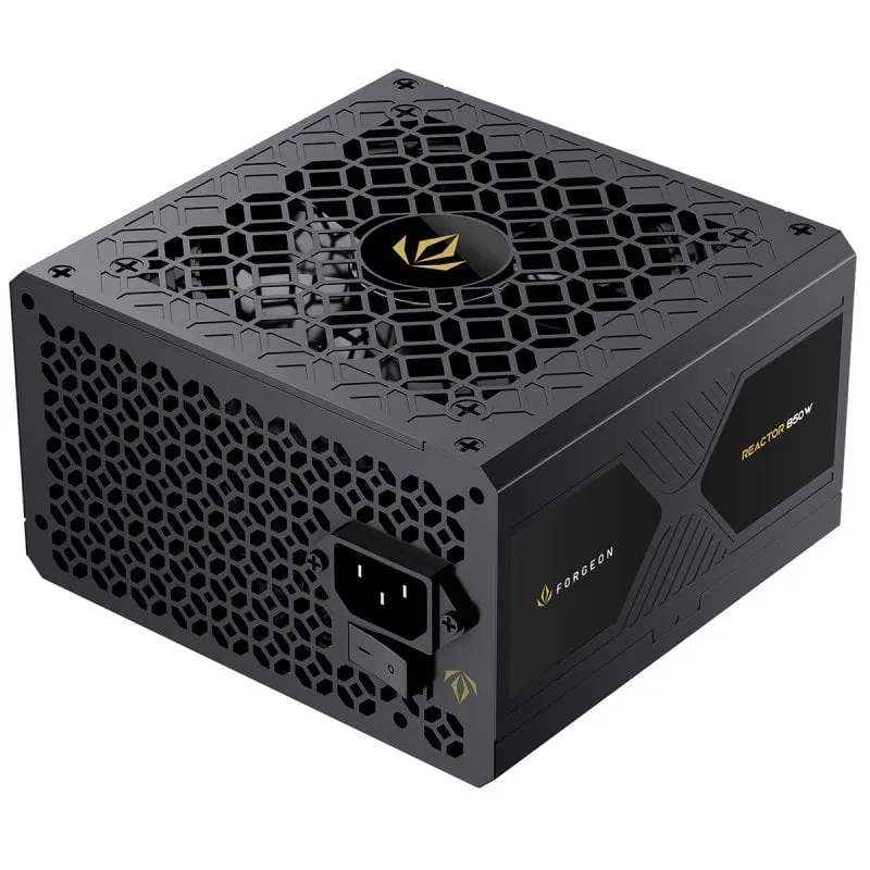 Alimentatore completamente modulare Forgeon Reactor 850W Cybenetics Platinum ATX 3.1 PCIe 5.1 nero - immagine 1