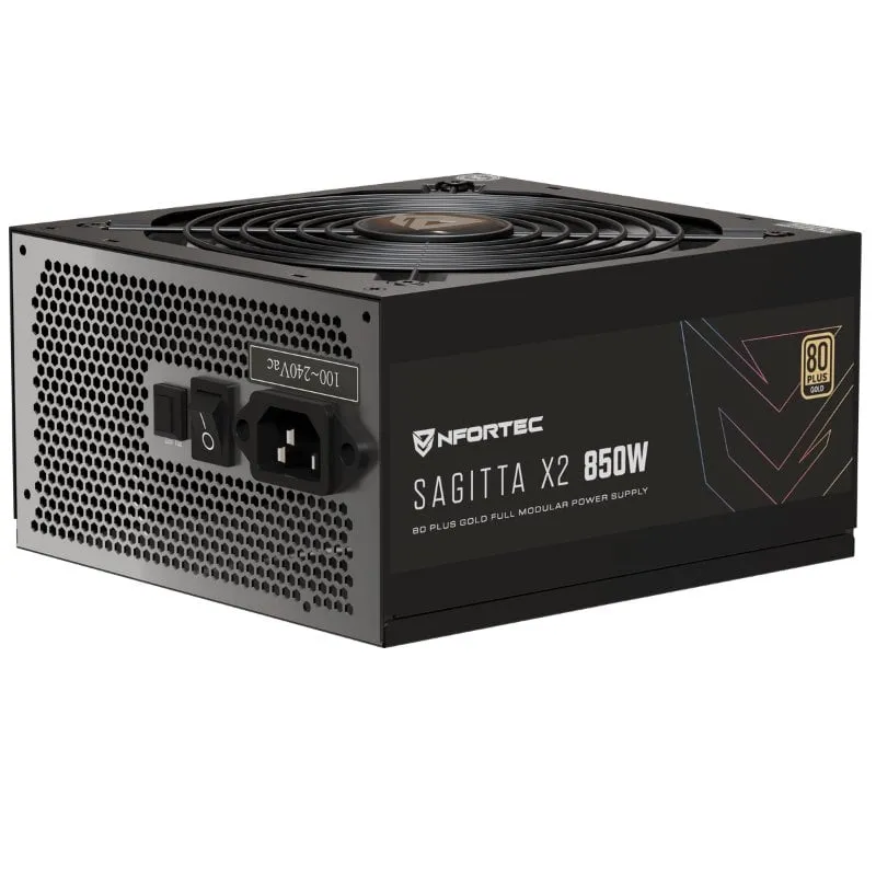 Nfortec Sagitta X2 PCIe 5.1 ATX 3.1 850W 80 Plus Gold completamente modulare - immagine 1