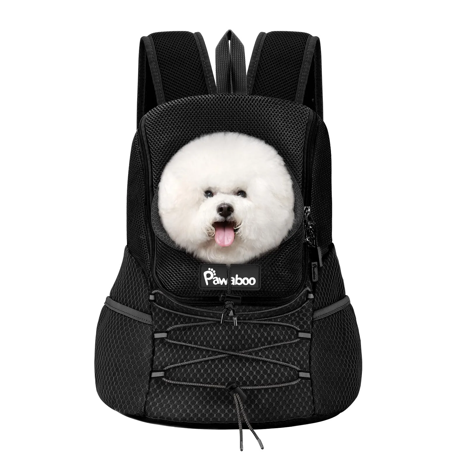 Pawaboo Zaino Trasportatore Frontale Per Cani, Nero, L - immagine 1