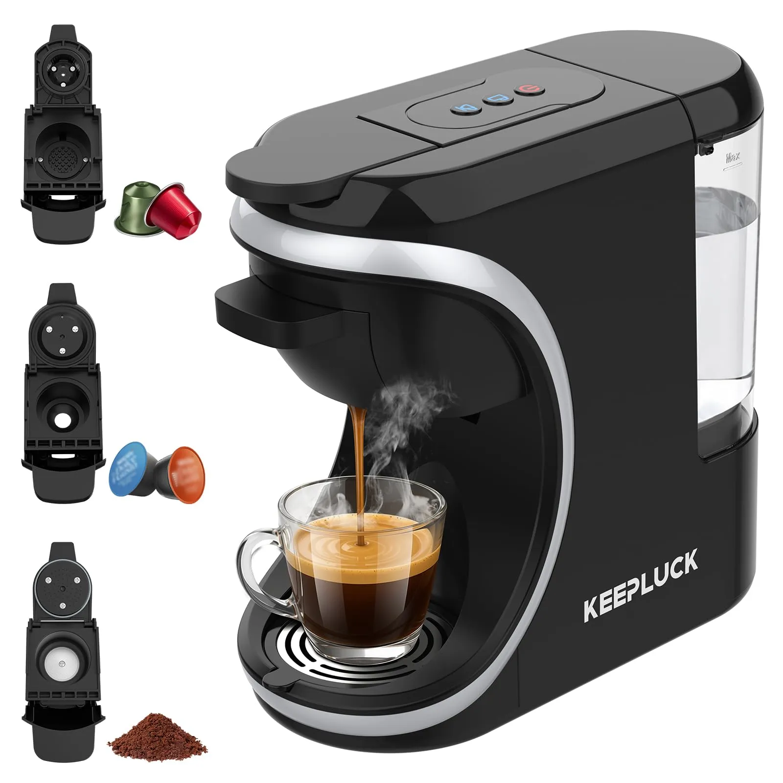 Macchina da caffè 3 in 1 per Nespresso, Dolce Gusto e caffè in polvere - immagine 1