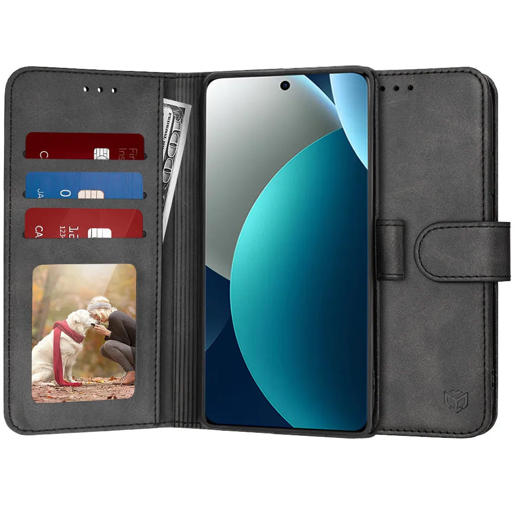 Custodia per Xiaomi Redmi Note 15 Pro 4G, Techsuit, Diary Book, Nera - immagine 1