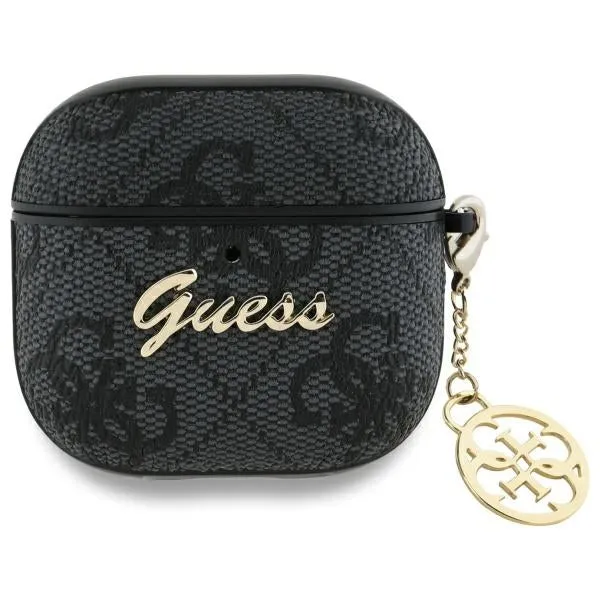 Custodia Guess 4G Charm per Apple AirPods 4, Nera - immagine 1