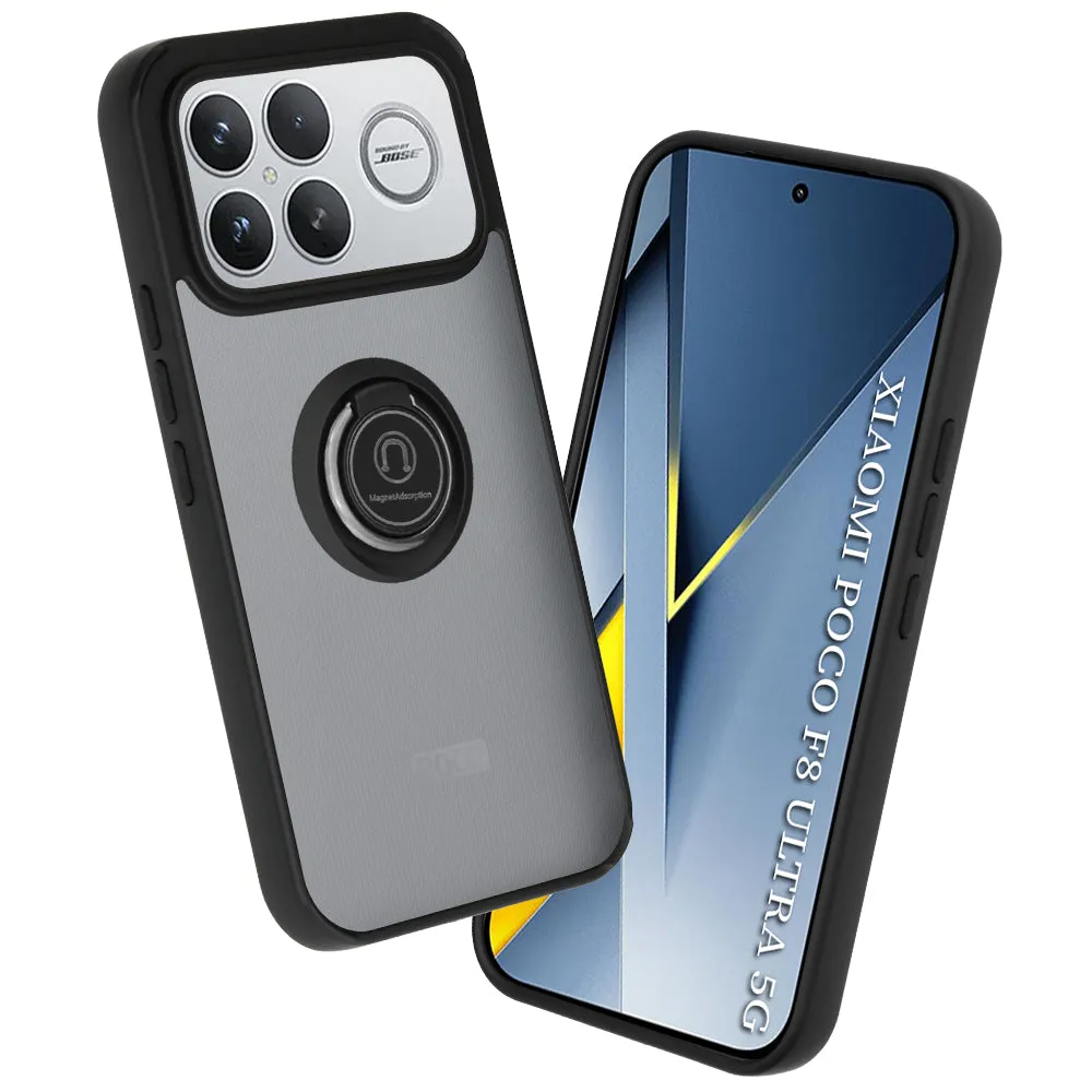 Custodia per Xiaomi Poco F8 Ultra, Techsuit, Glinth, Nera - immagine 1