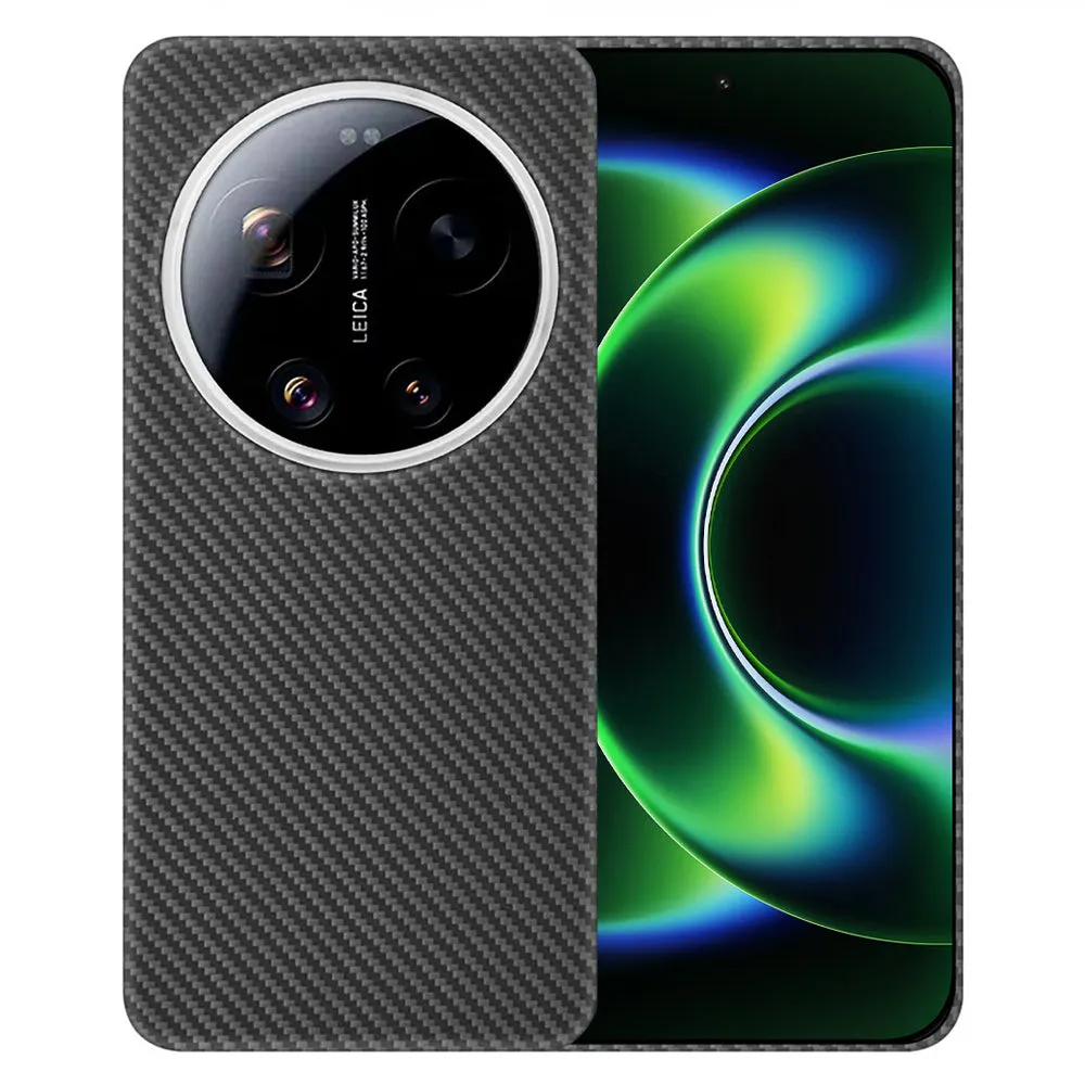 Custodia MagSafe per Xiaomi 17 Ultra, Techsuit, Fibra di Aramid, Nera - immagine 1
