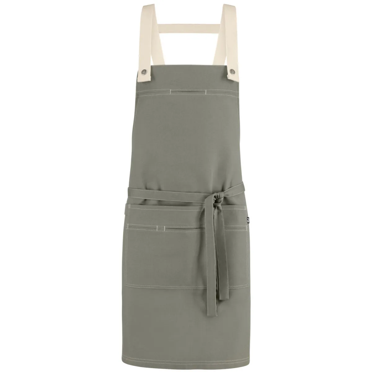 JOBELINE Grembiule con pettorina Larry 77x80 cm (LxL); 77x80 cm (LxL); grigio - immagine 1