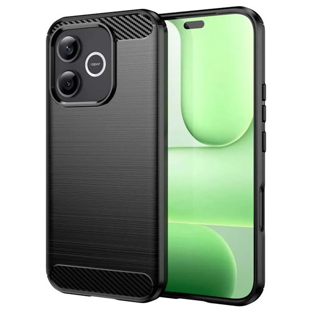 Custodia per Honor 600 Lite, Techsuit, Carbonio, Nera - immagine 1