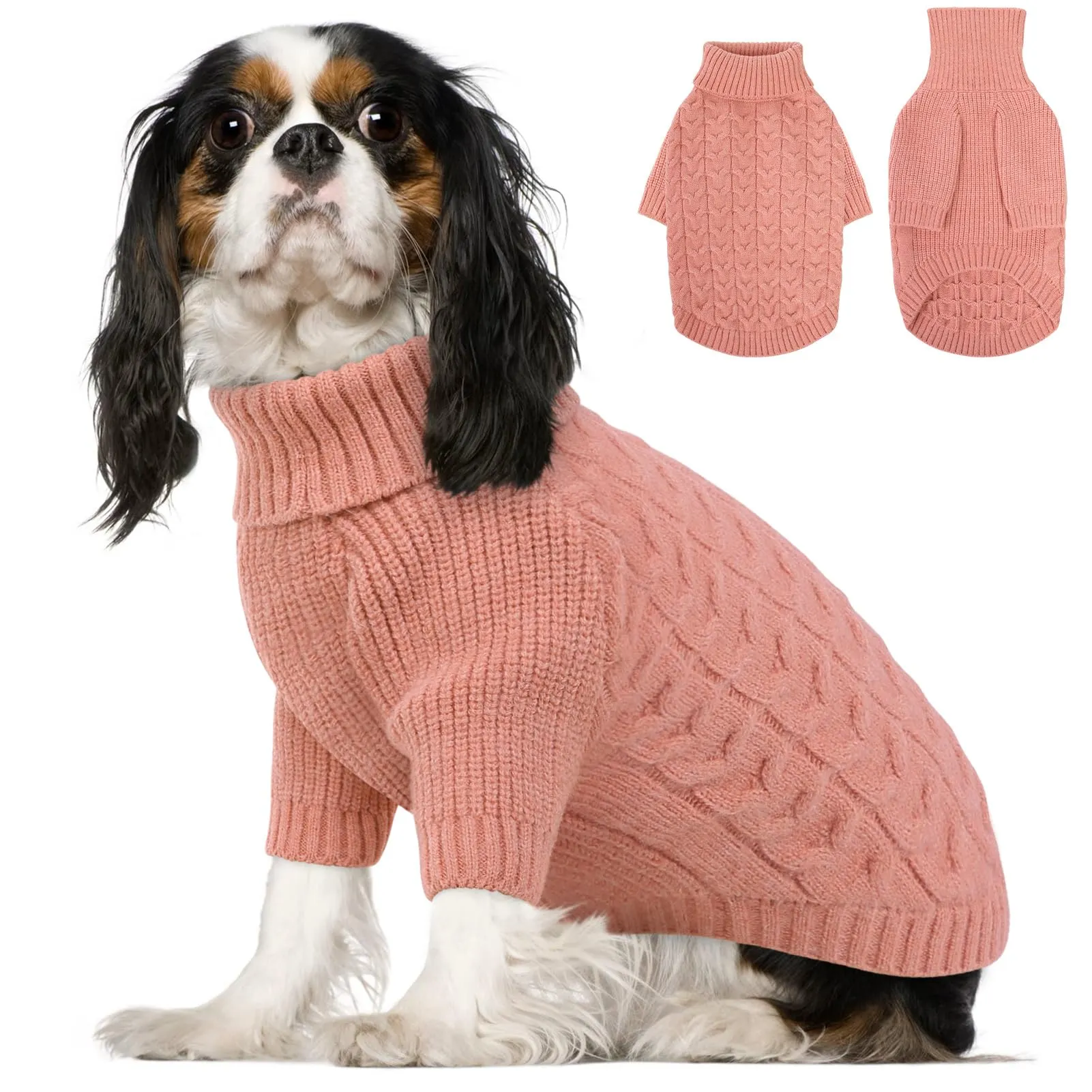 PUZAUKAL Maglioncino Cane Taglia Grande, Maglione Cane A Maniche, Rosa XXL - immagine 1