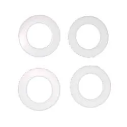 Set guarnizioni idrauliche 4 pz ( 1/2" (12,7 mm) ) piatte per gas teflon Bianco P0445B - immagine 1