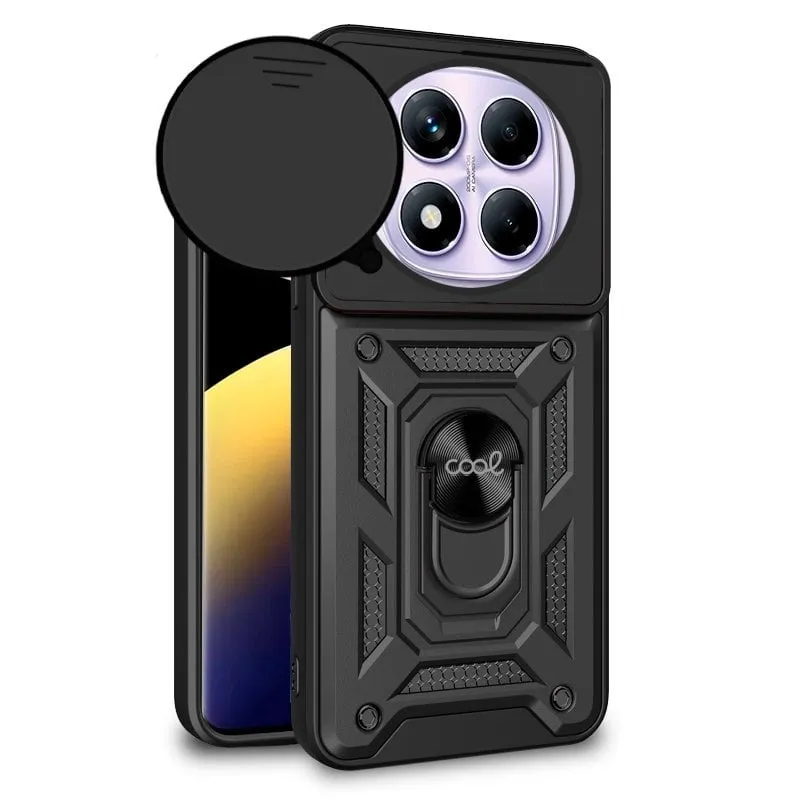 Custodia COOL per Xiaomi Redmi Note 14 Pro Anello Rigido Nero - immagine 1