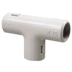 Set giunti canaline 3 vie (per tubi d.16 mm) 5 pz Grigio PP0260 - immagine 1