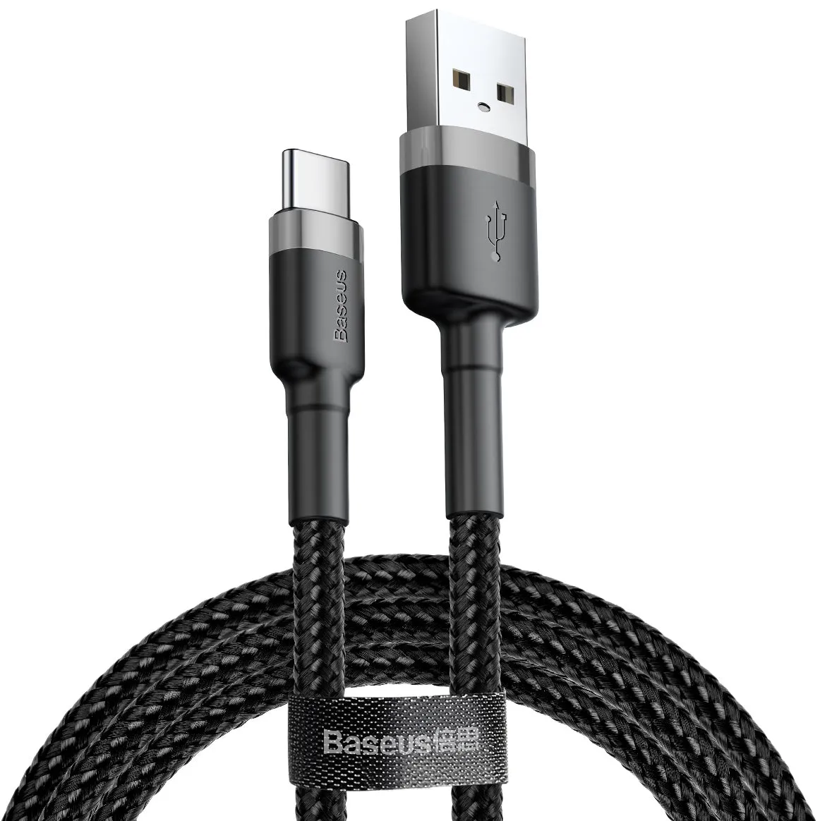 Cavo Dati e Ricarica USB-A - USB-C Baseus Cafule, 60W, 1m, Grigio CATKLF-BG1 - immagine 1
