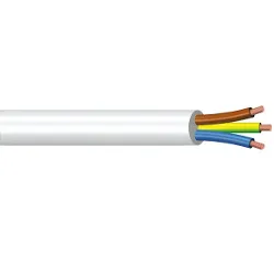Cavo elettrico tripolare H05VV-F 3x1,5 mmq (25m) Bianco PP0365 24 - immagine 1