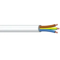 Cavo elettrico tripolare H05VV-F 3x1,5 mmq (10m) Bianco PP0365 - immagine 1