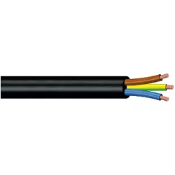 Cavo elettrico tripolare H05VV-F 3x1 mmq (10m) Nero PP0366 1 - immagine 1