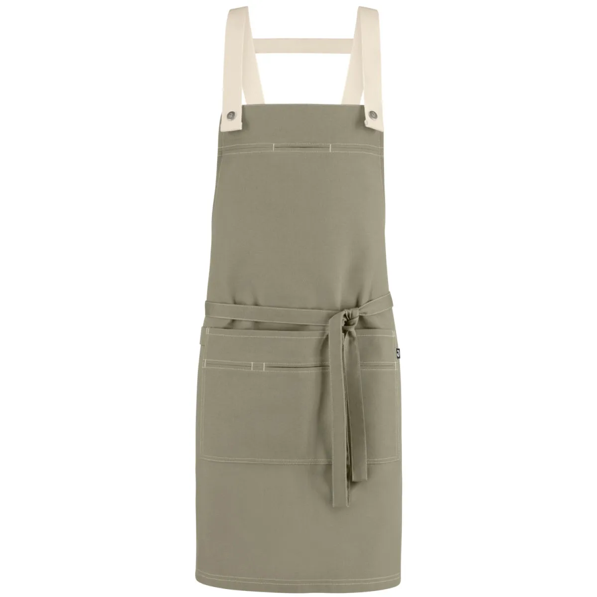 JOBELINE Grembiule con pettorina Larry 77x80 cm (LxL); 77x80 cm (LxL); cachi - immagine 1
