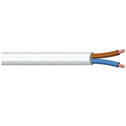 Cavo elettrico bipolare H05VV-F 3x1,5 mmq (10m) Bianco PP0358 - immagine 1