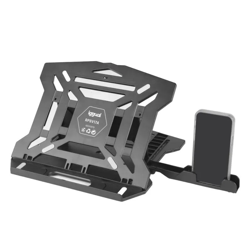 Supporto Iggual per laptop + cellulare fino a 17" - immagine 1