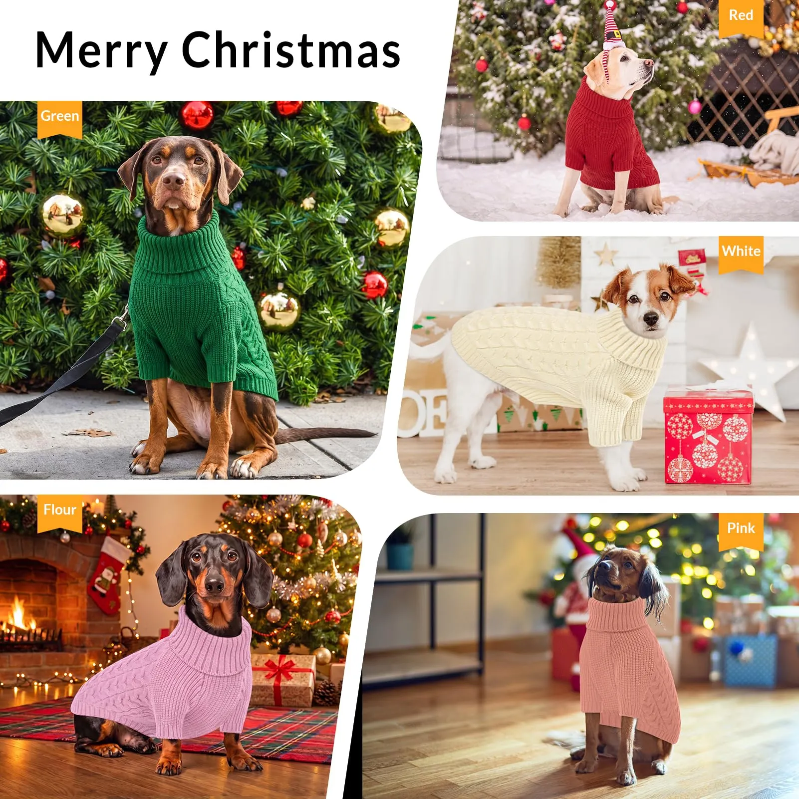 PUZAUKAL Maglioncino Cane Taglia Piccola, Maglione Cane A Maniche, Lilla L - immagine 8