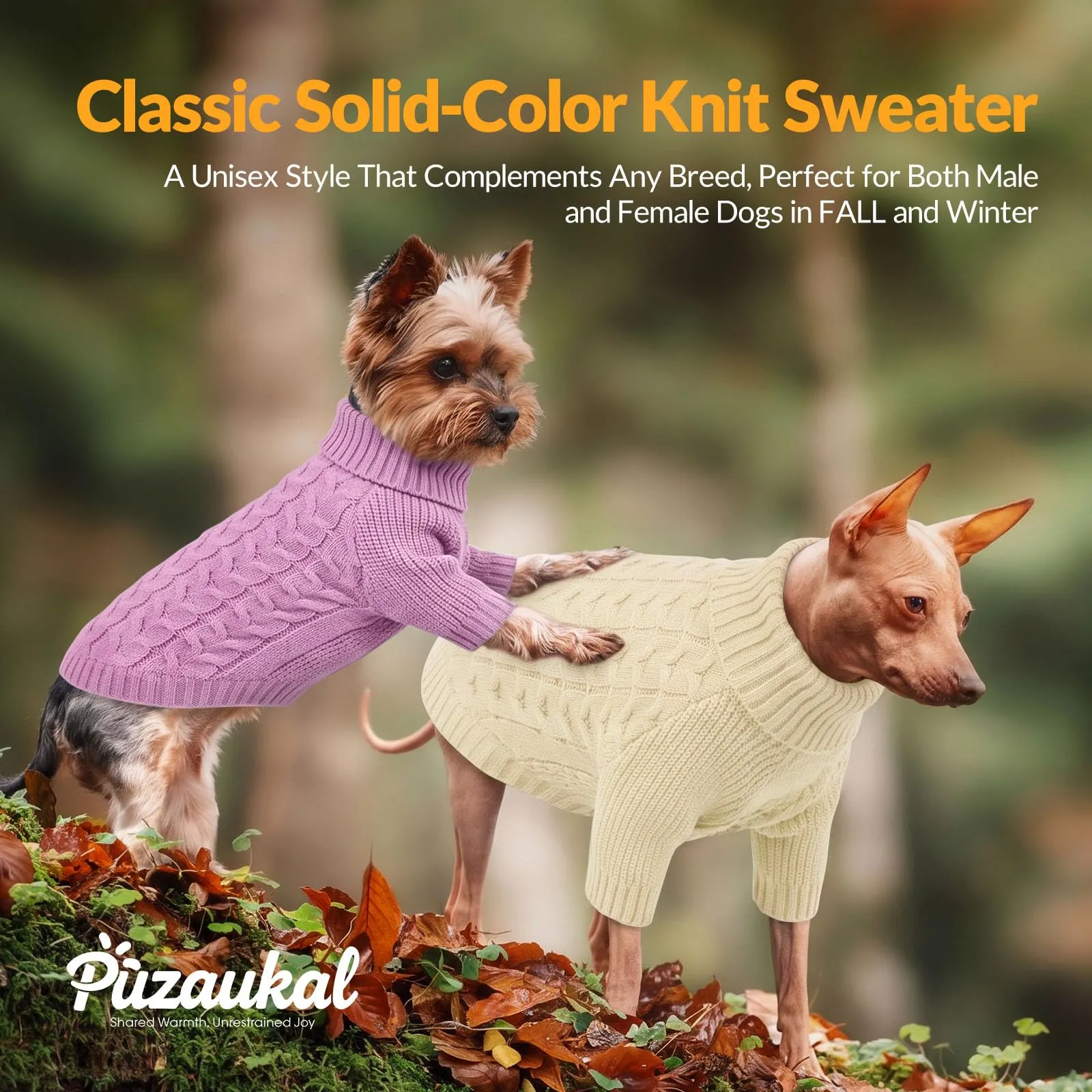 PUZAUKAL Maglioncino Cane Taglia Piccola, Maglione Cane A Maniche, Bianco - immagine 6