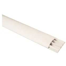 Canalina elettrica piatta 3 vie 69 mm (200cm) Bianco PP0228 - immagine 1