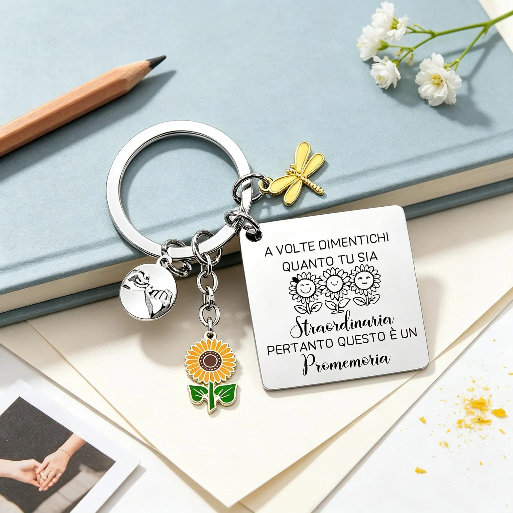GUOYU Regali di Ispirazione Portachiavi Portafortuna Amica-Regali di Compleanno Donna,Regalo donna, Regali Ispirativi per Migliori Amiche, Colleghe, Moglie, Madre, Sorelle-Regali Natale Collega (6) - immagine 4
