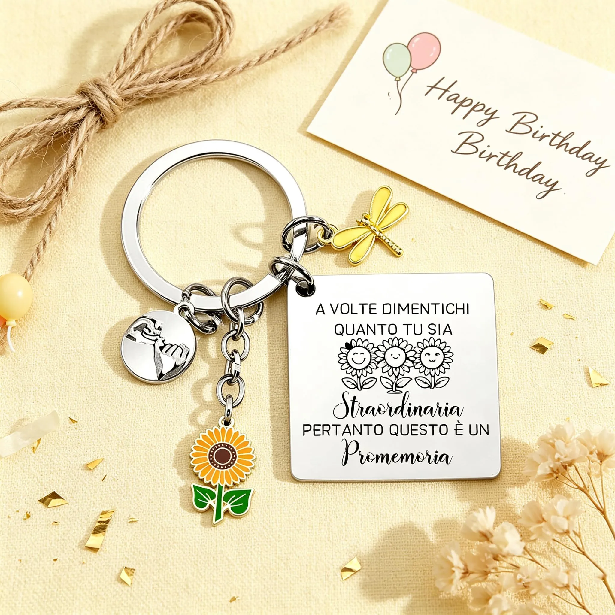 GUOYU Regali di Ispirazione Portachiavi Portafortuna Amica-Regali di Compleanno Donna,Regalo donna, Regali Ispirativi per Migliori Amiche, Colleghe, Moglie, Madre, Sorelle-Regali Natale Collega (6) - immagine 6